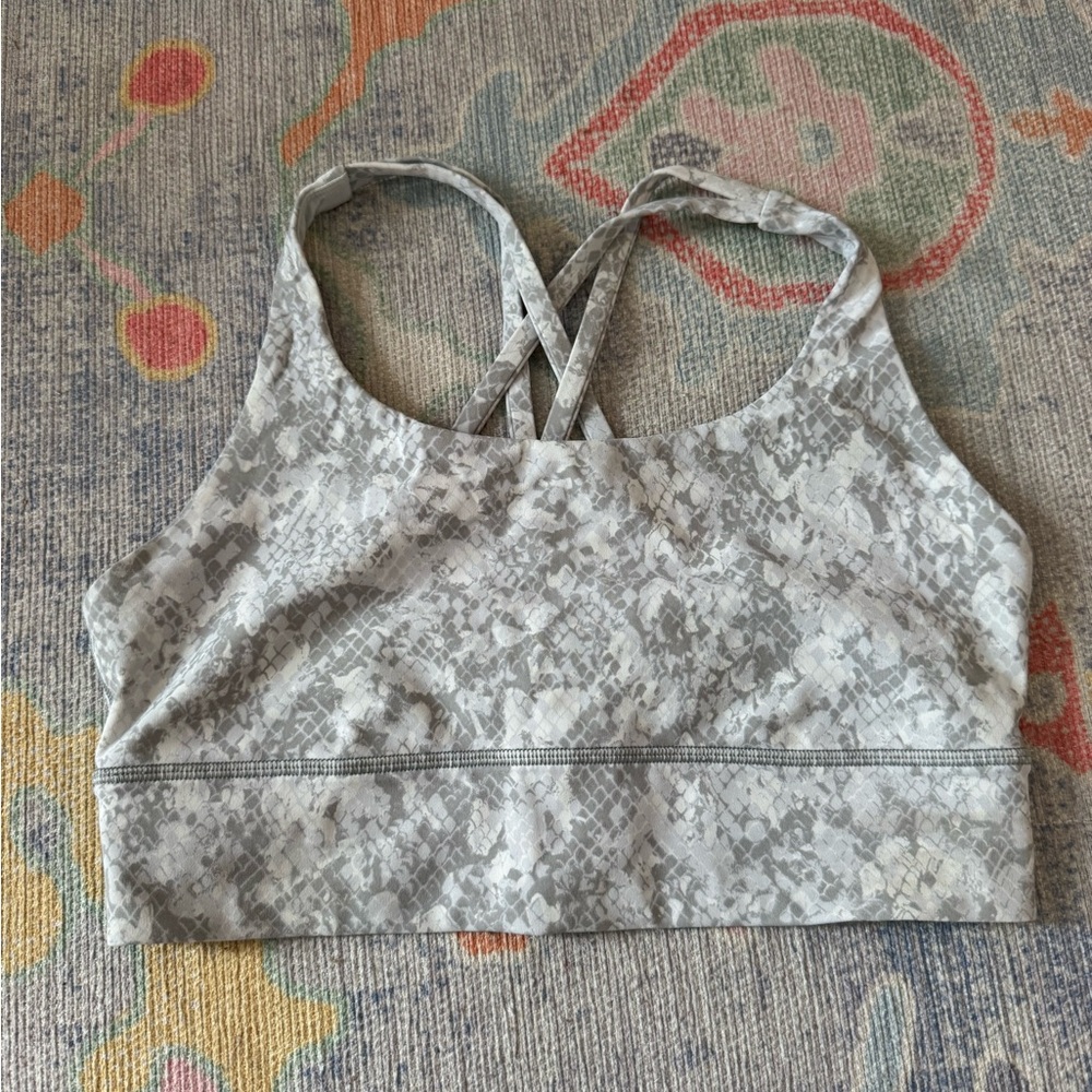 lululemon athletica longline energy bra (size 8)